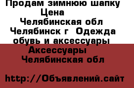 Продам зимнюю шапку › Цена ­ 500 - Челябинская обл., Челябинск г. Одежда, обувь и аксессуары » Аксессуары   . Челябинская обл.